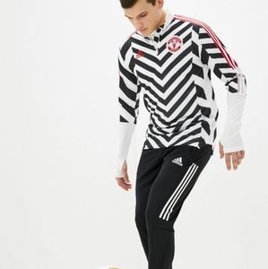 Adidas Manchester United Track Top Football Soccer Training Sweatshirt